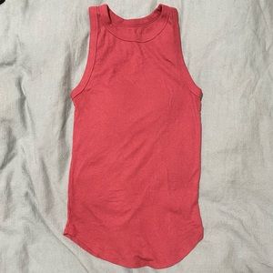 Ribbed, high neck, tank, medium